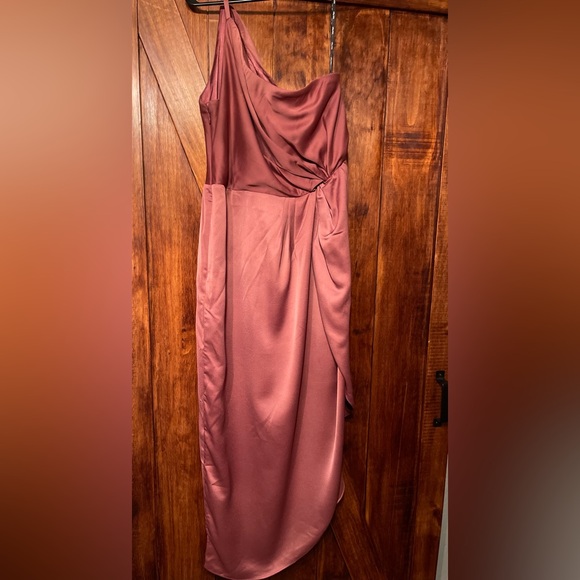 City Chic Dresses & Skirts - City Chic one shoulder dress, 14 . Beautiful rust copper color.